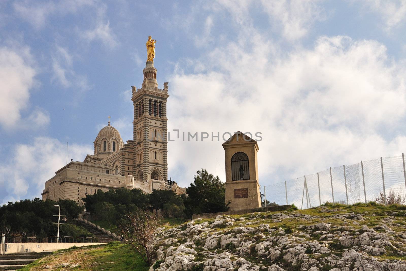 Notre Dame de la Garde, Marseille, Located in French second largest city, Marseille.