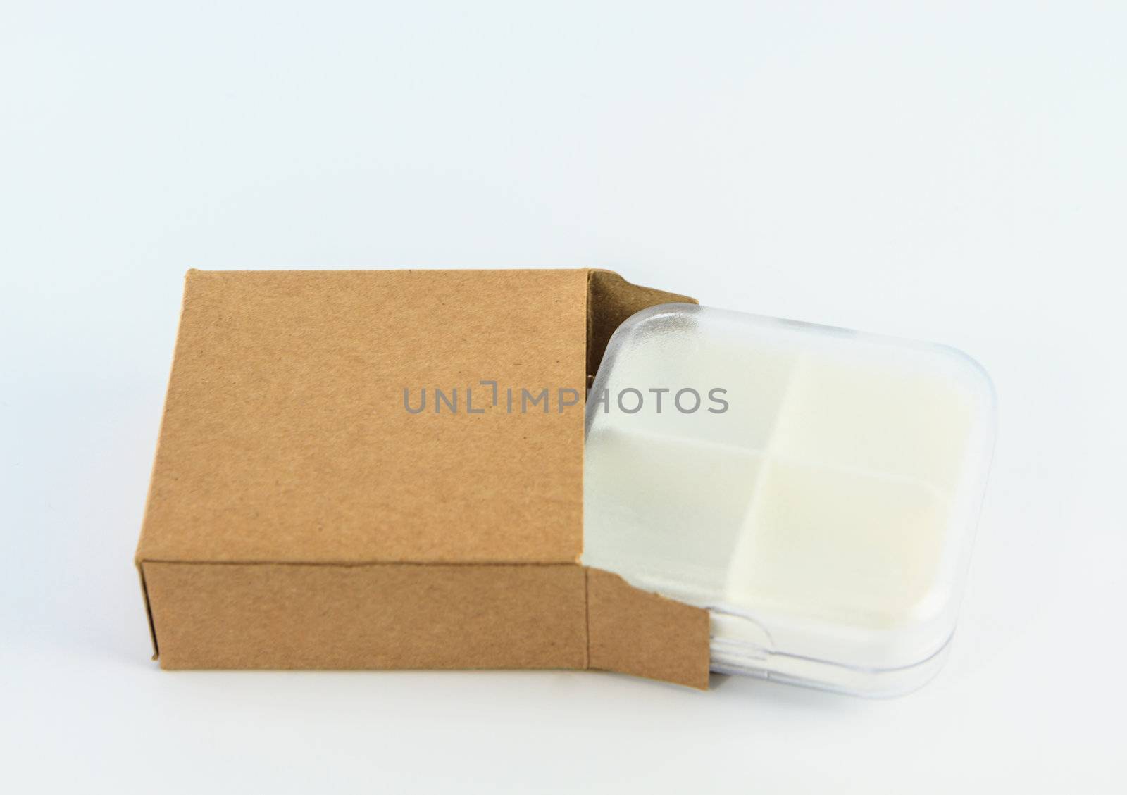pillbox isolated on white