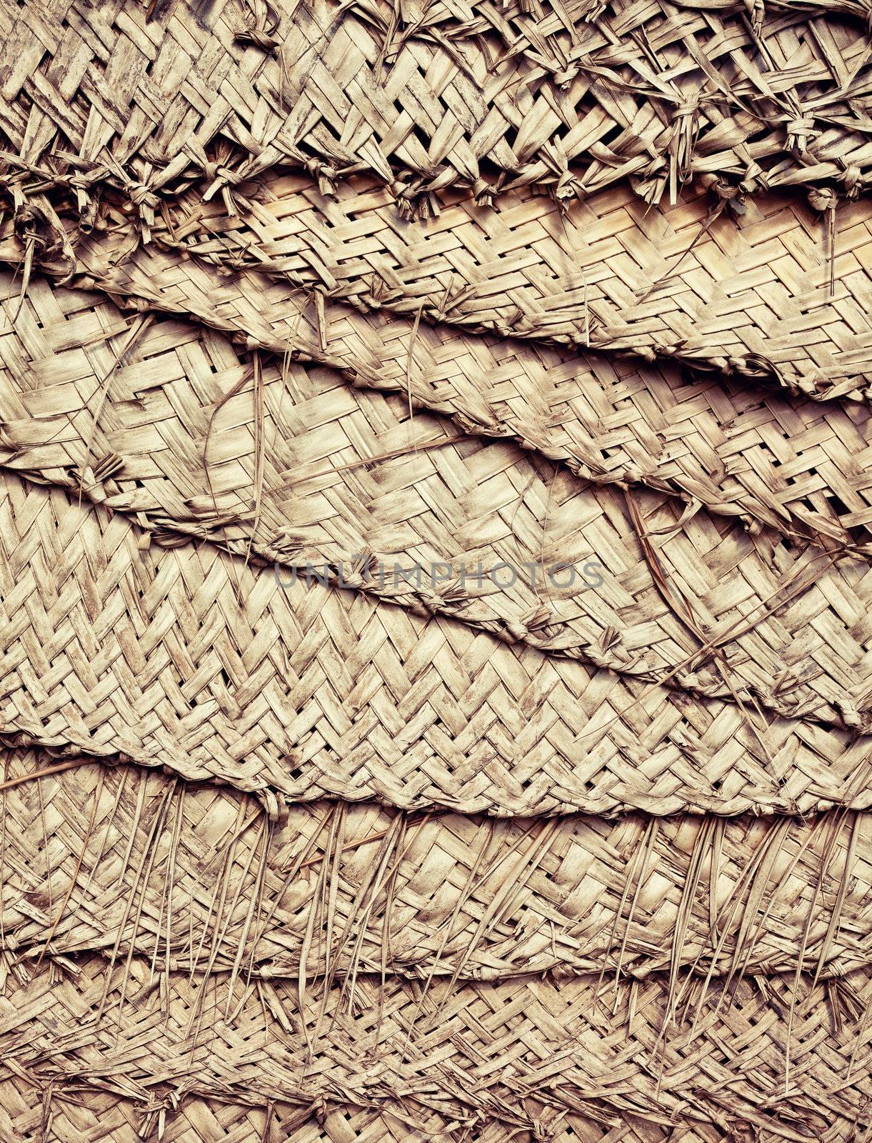 set of straw plaiting wood texture ,Balii handwork 