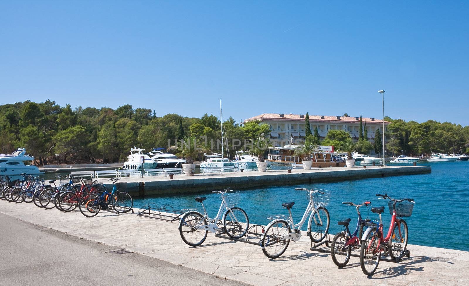 Baywalk. Large island of Brijuni. Croatia