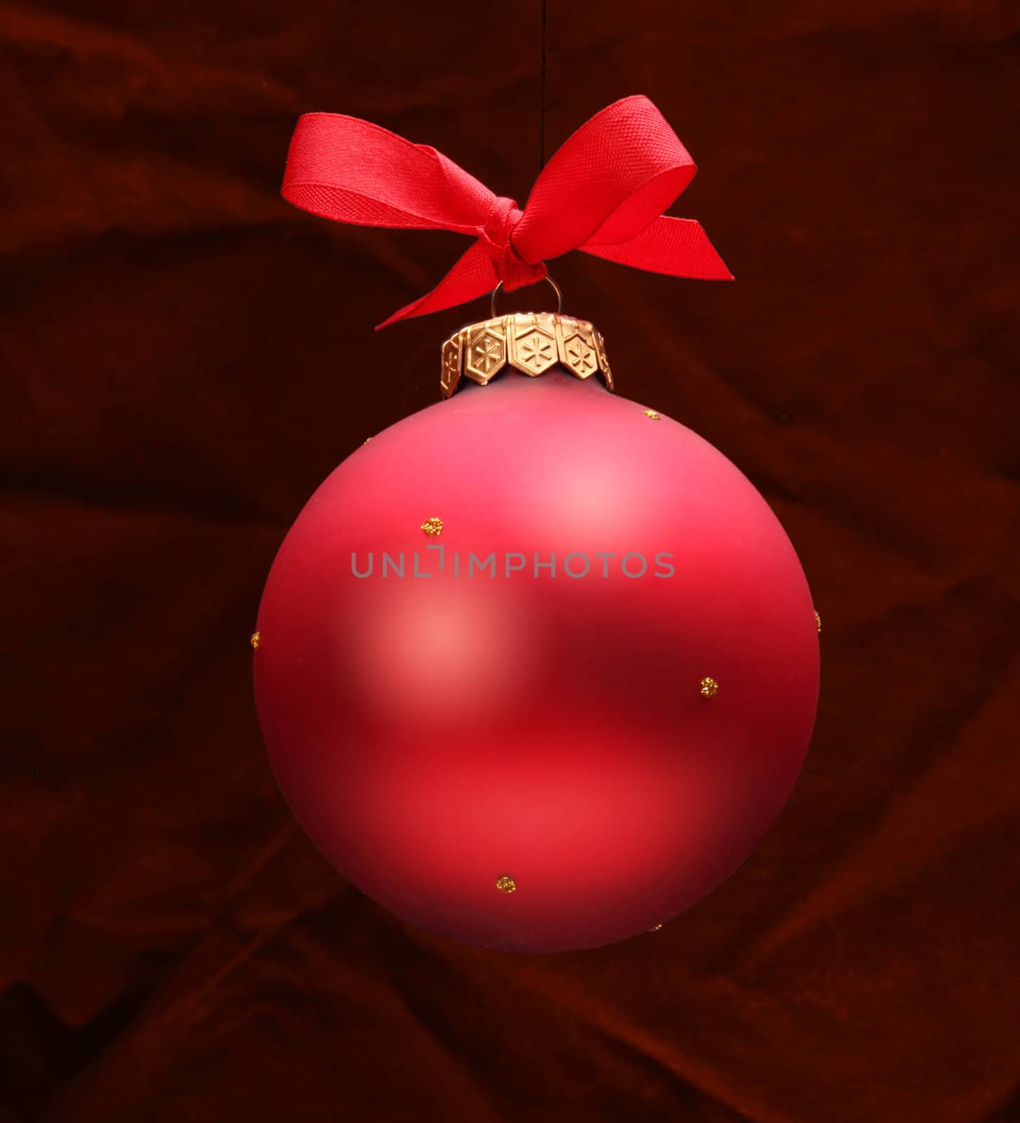 Red Christmas ball by rudchenko