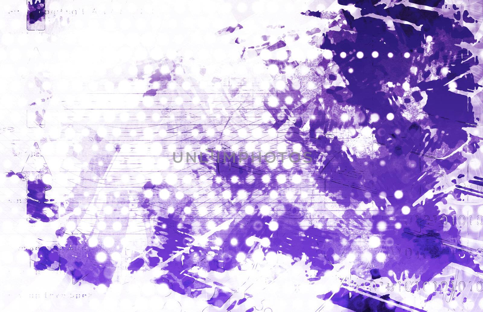Technology Grunge Background with a White Main