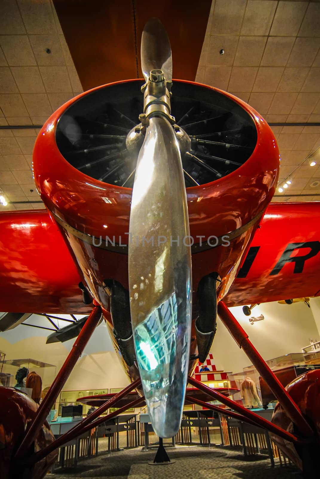 Vintage propeller airplane by digidreamgrafix