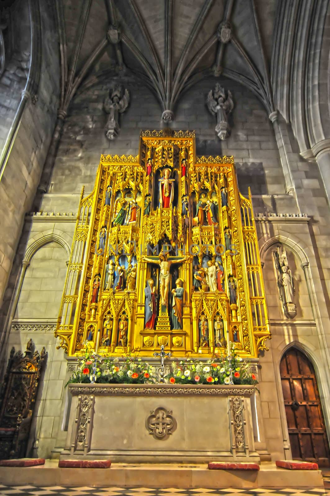 interior of a national cathedral gothic classic architecture