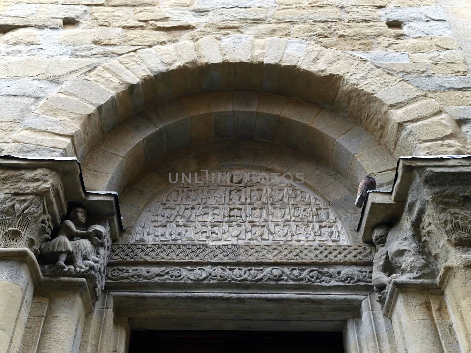 Arezzo - Romanesque Apse of Santa Maria della Pieve in Piazza Grande, Tuscany,  Italy 
