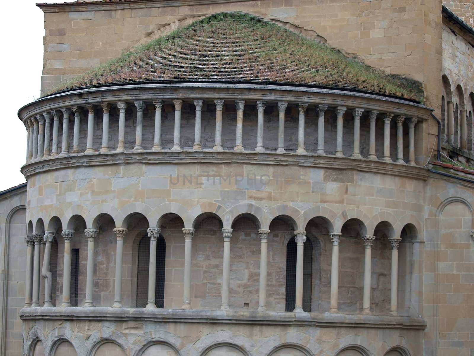 Arezzo - Romanesque Apse of Santa Maria della Pieve in Piazza Grande, Tuscany,  Italy 
