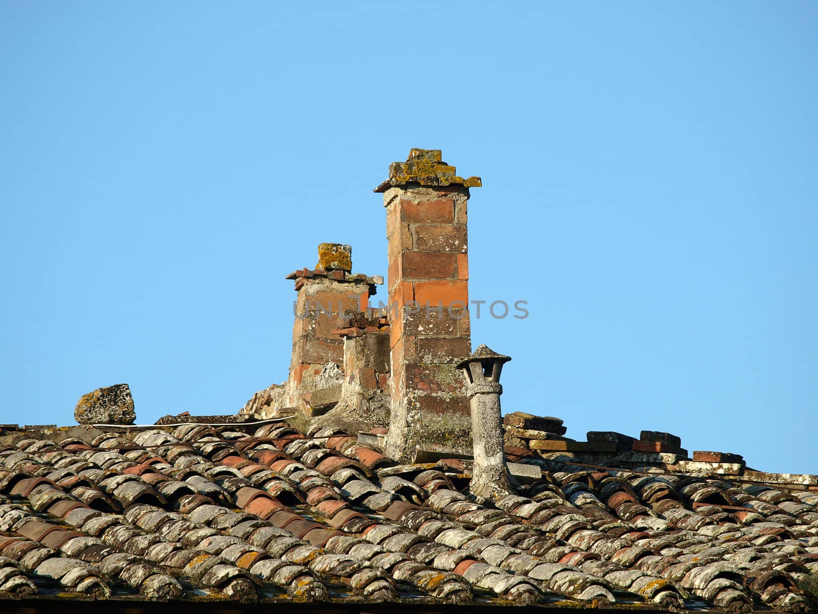 Ornamental old chimney