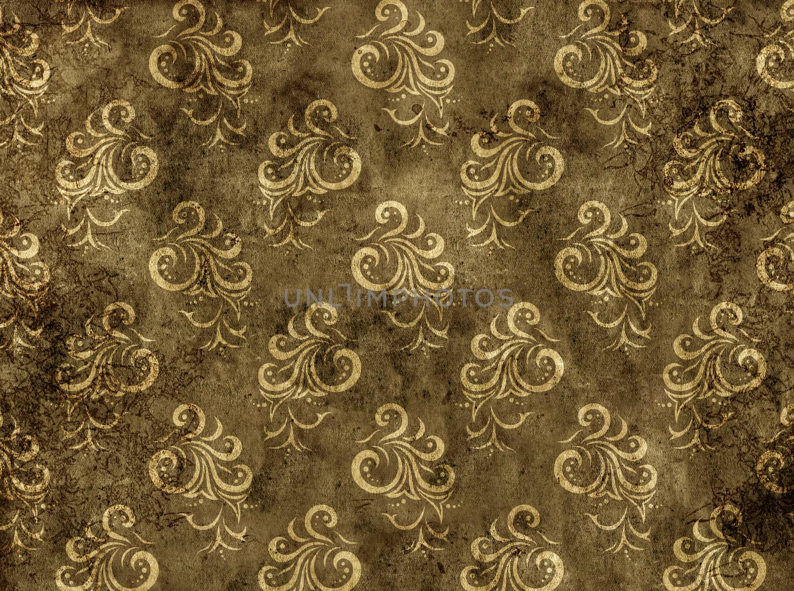 Paper texture with floral decor by frenta