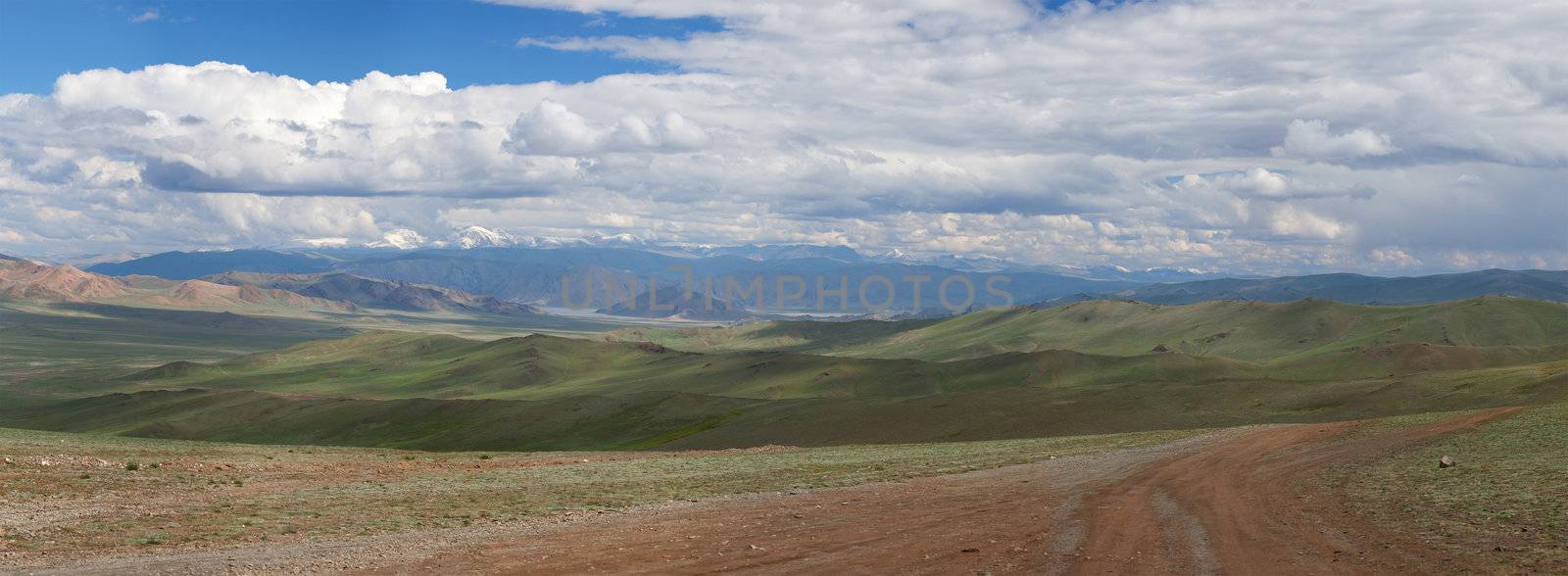 Altai mountains. Beautiful highland landscape. Mongolia