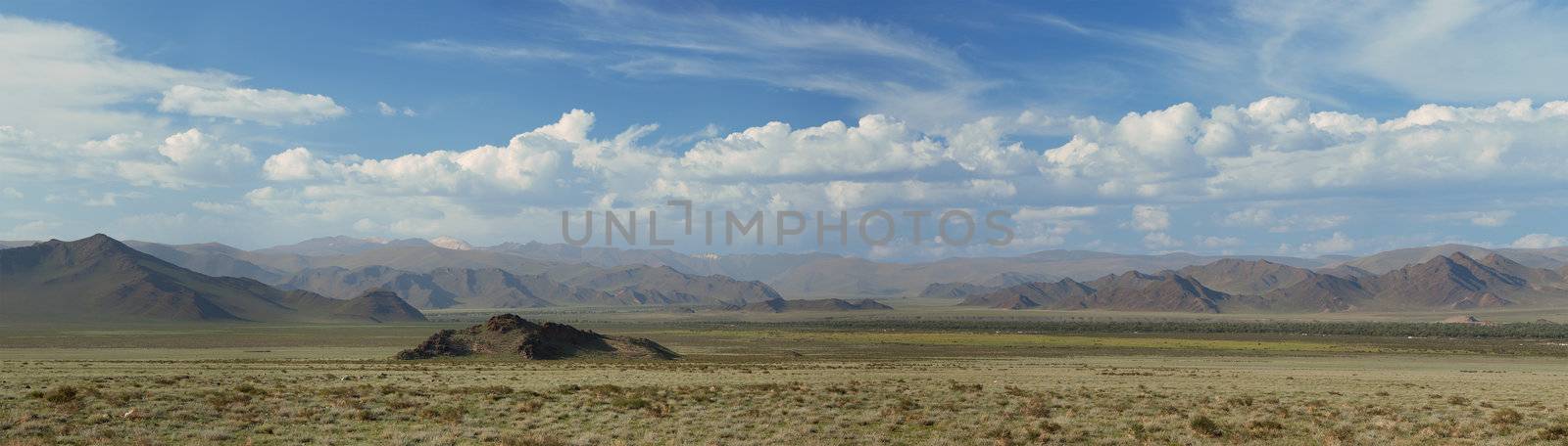 Altai mountains. Beautiful highland landscape. Mongolia