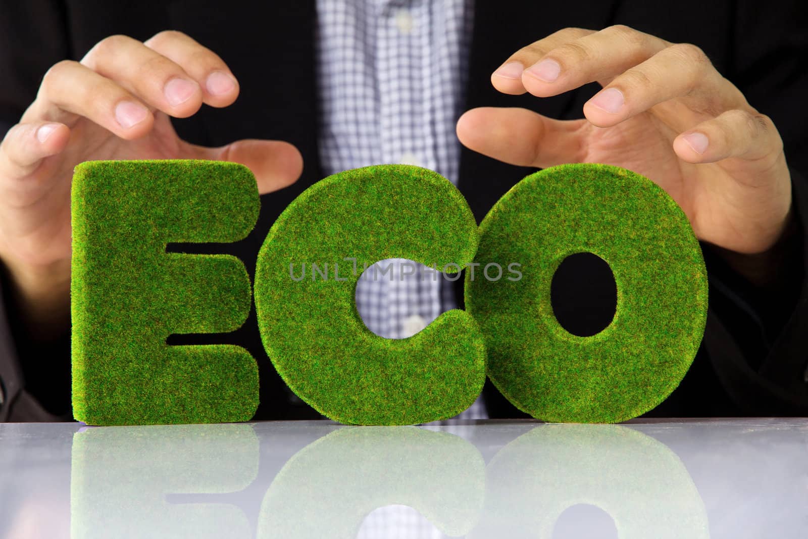 eco alphabet, green concept by ponsulak