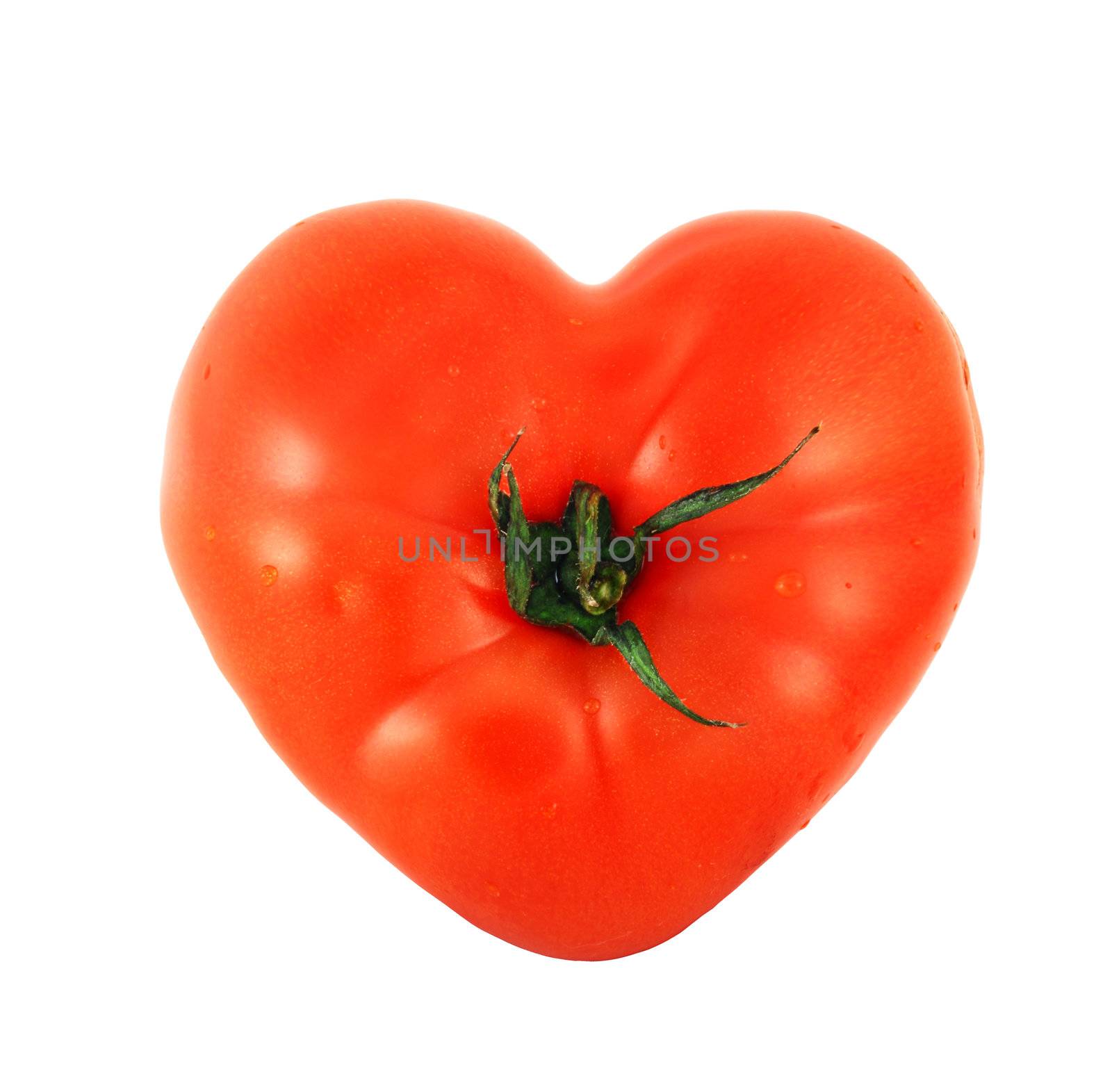Tomato shaped like heart by destillat