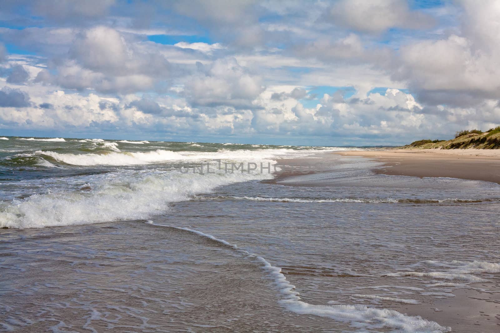 Baltic sea near Curonian Spit
