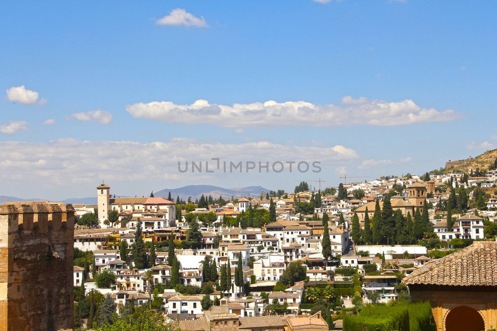 View on Alhambra and Granada by destillat