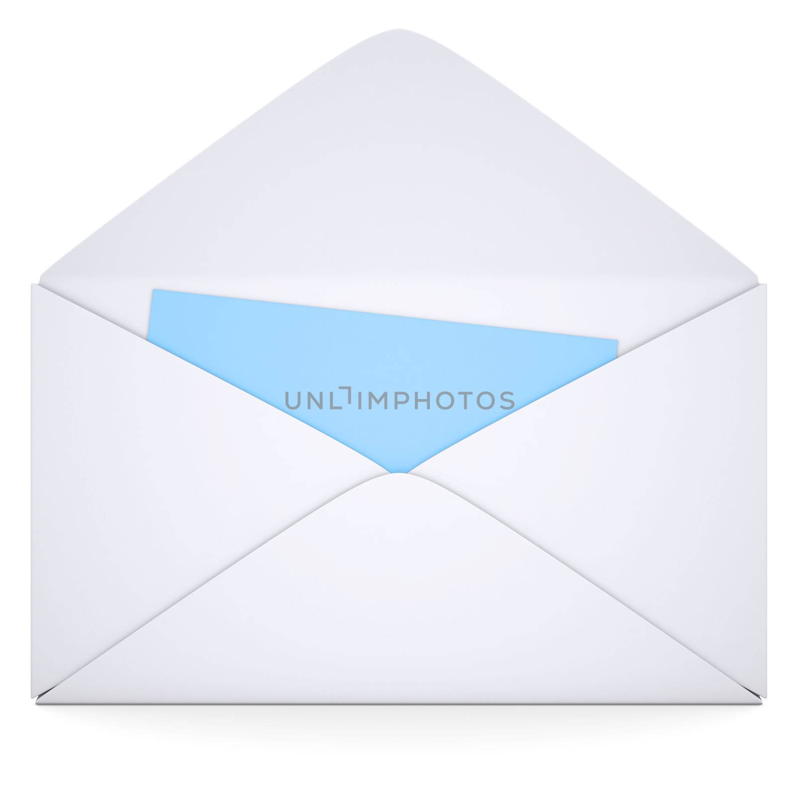 Open white envelope by cherezoff