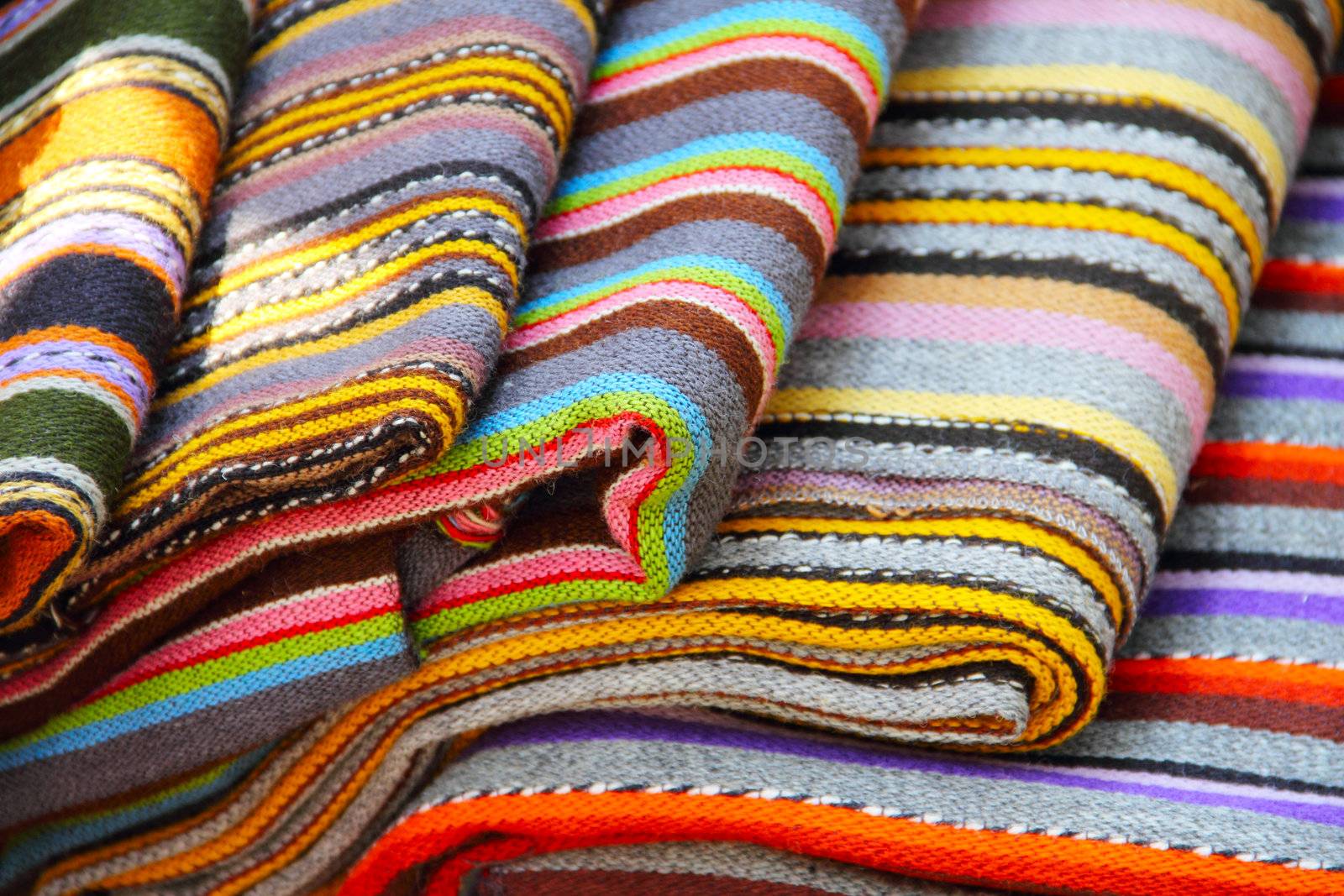 Traditional estonian colorful textile by destillat