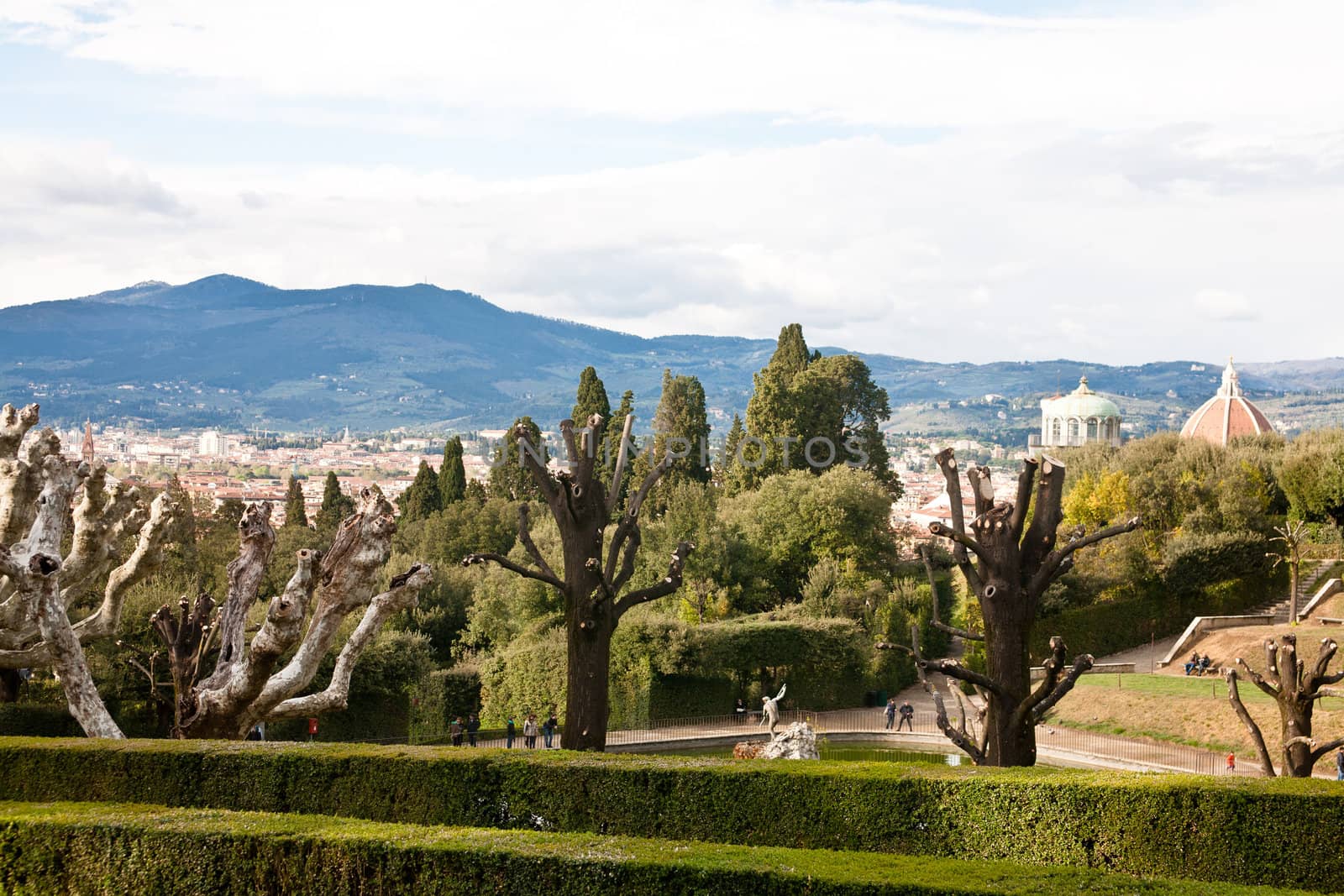 Florence view from the top of Boboli garden
