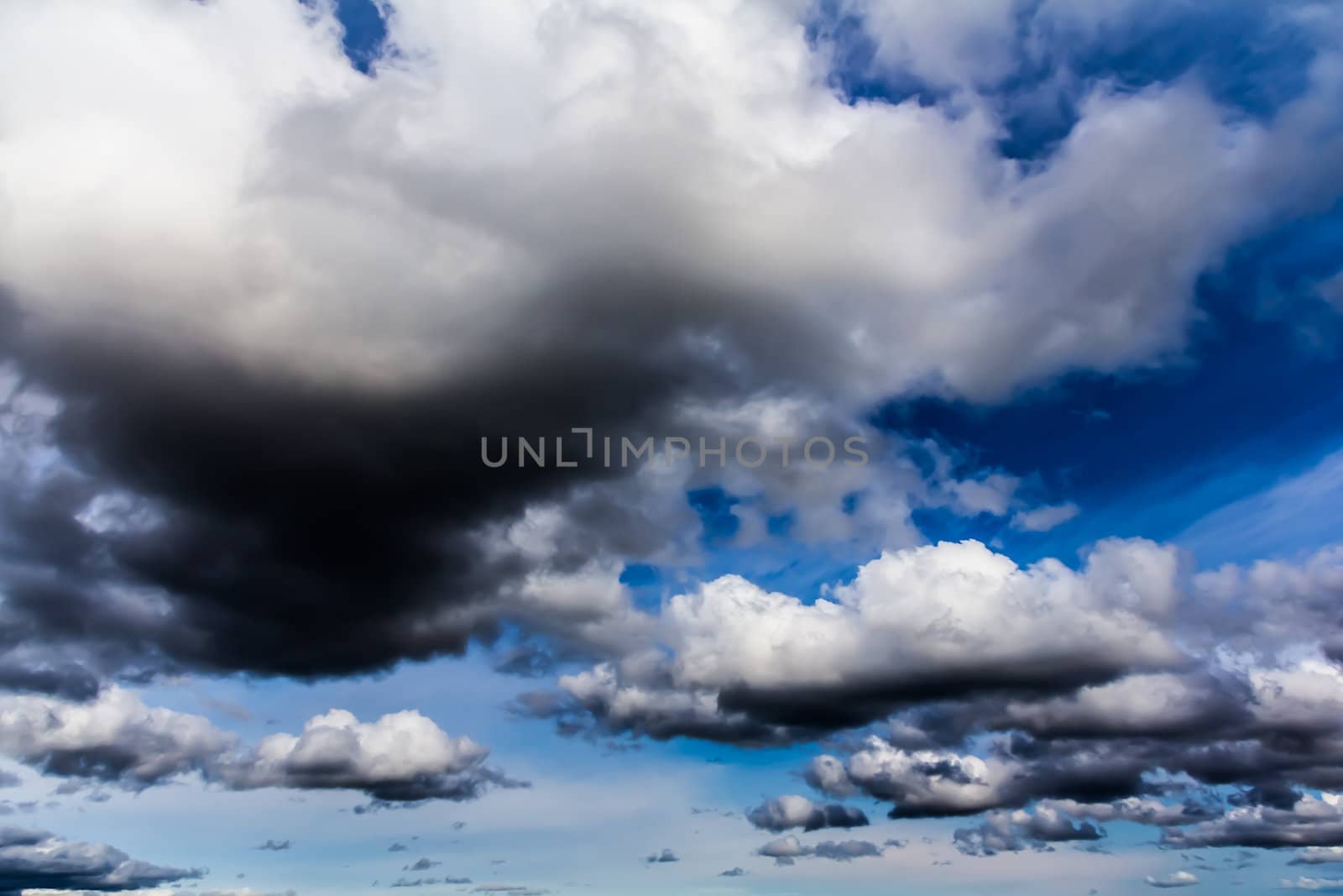 Cumulus clouds by petkolophoto