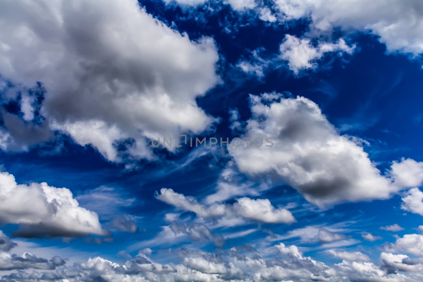 Cumulus clouds by petkolophoto