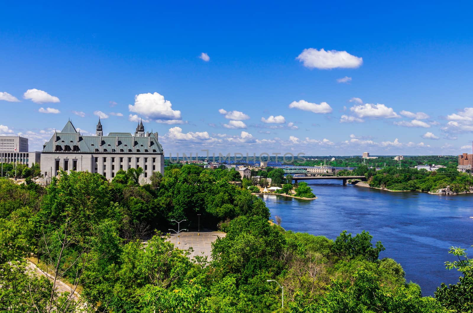 A beautiful view from Parliament Hill, Ottawa, Ontario, Canada