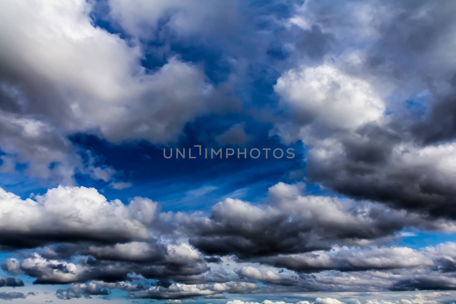 Cumulus clouds by petkolophoto