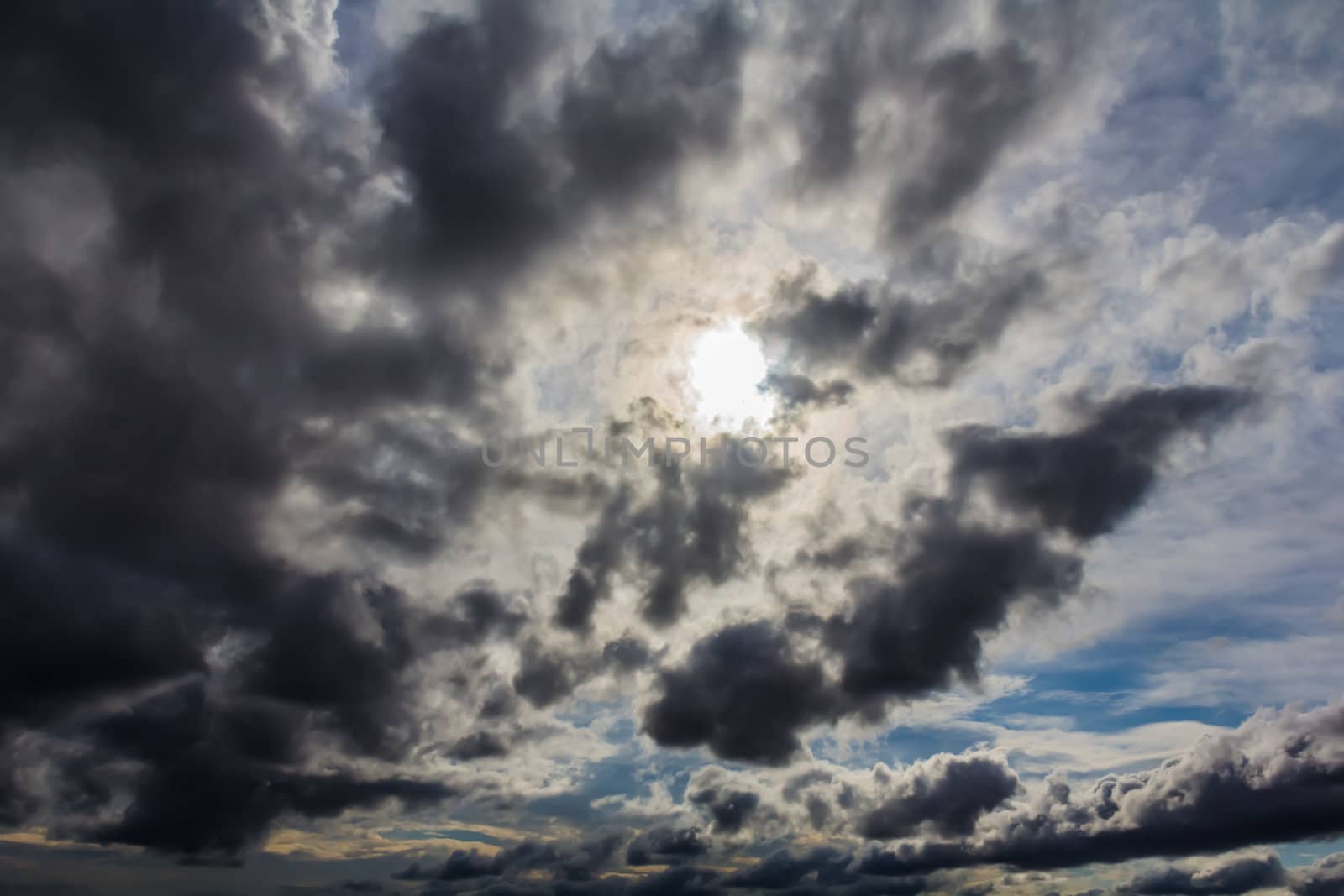 Cumulus clouds by petkolophoto