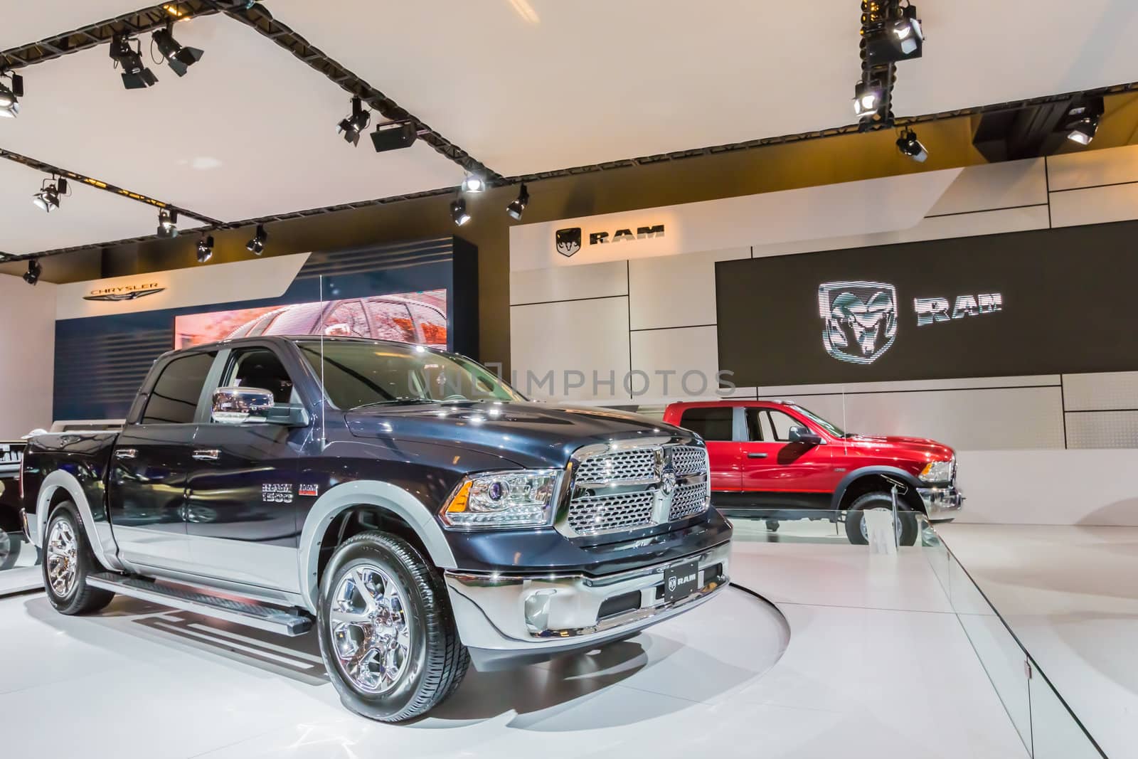 A 2013 Ram 1500 in Montreal Auto Show, Quebec, Canada