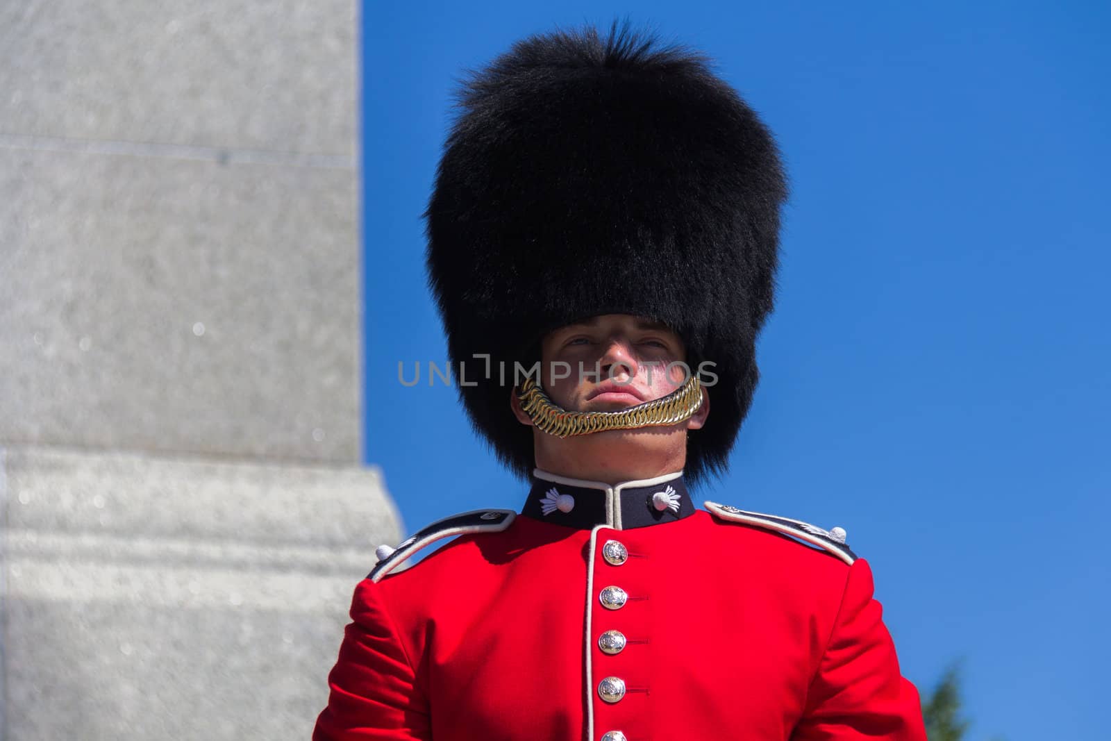 Standing Ceremonial Guard and guarding in Ottawa, Ontario, Canada
