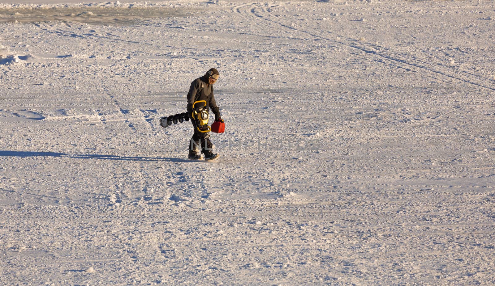 A man is returning from a work by petkolophoto