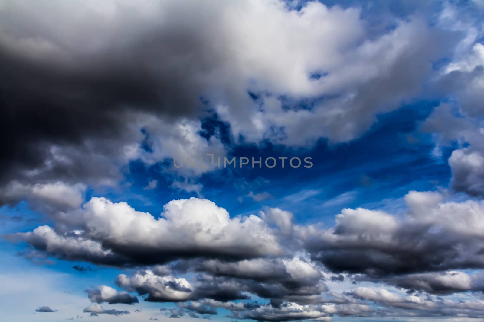 Cumulus clouds by petkolophoto