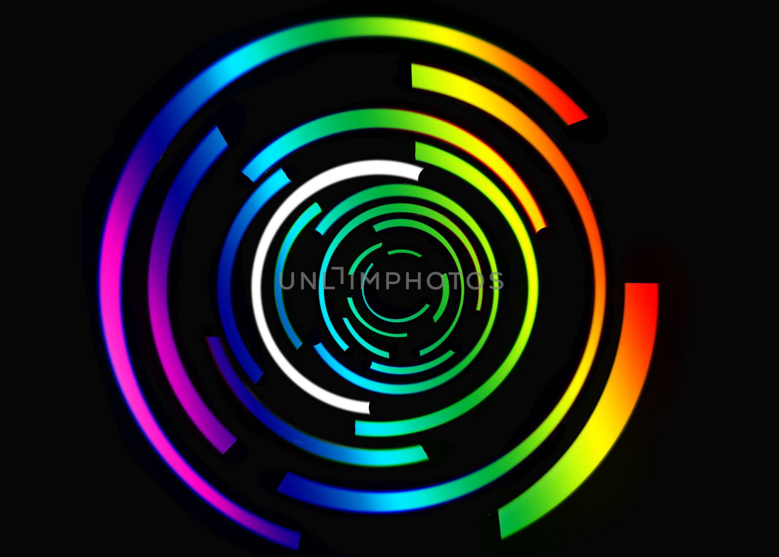 colorful abstract on black background