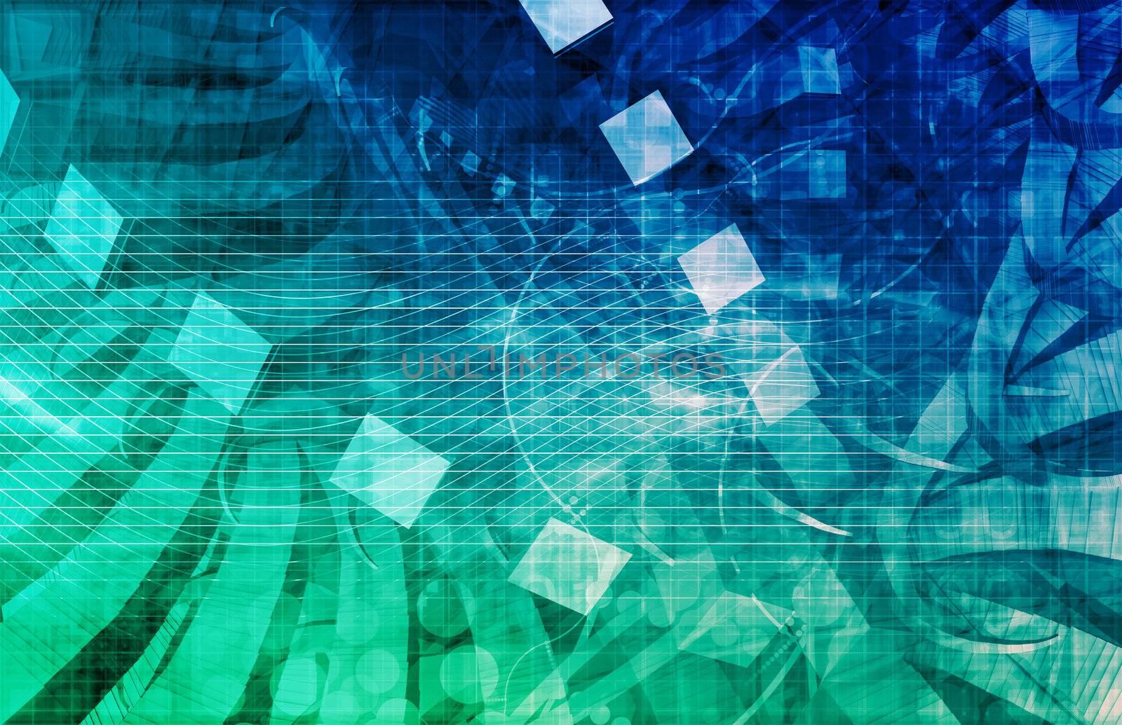 Modern Technology Code Illustration Lines as Art