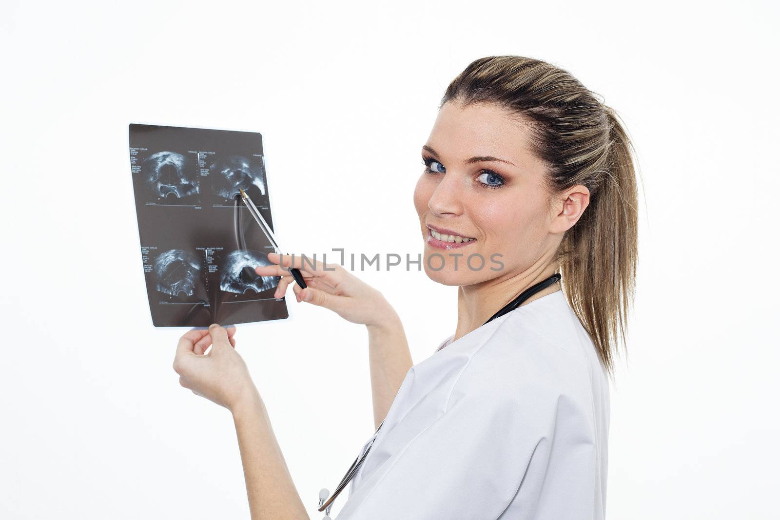 radiologist woman in studio