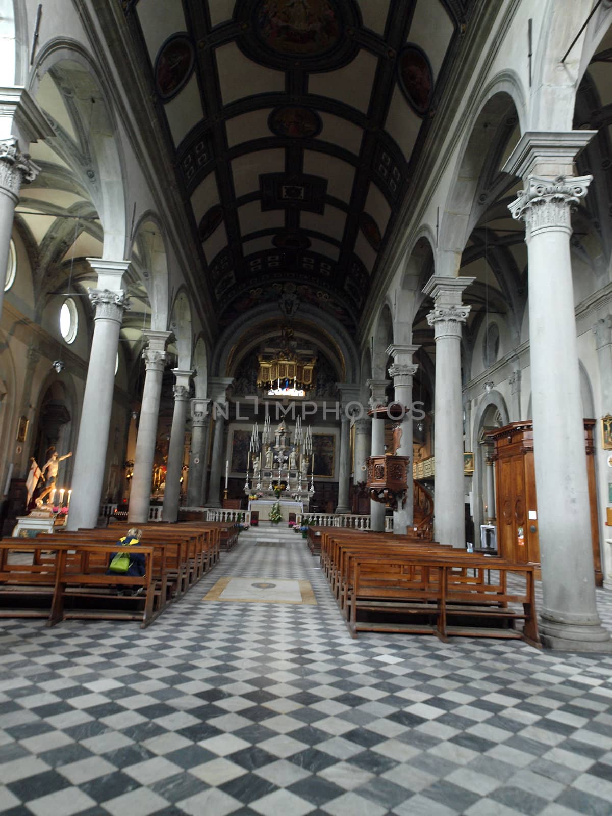 Cortona Duomo - the 15 C Cathedral of Santa Maria Assunta  - interior
