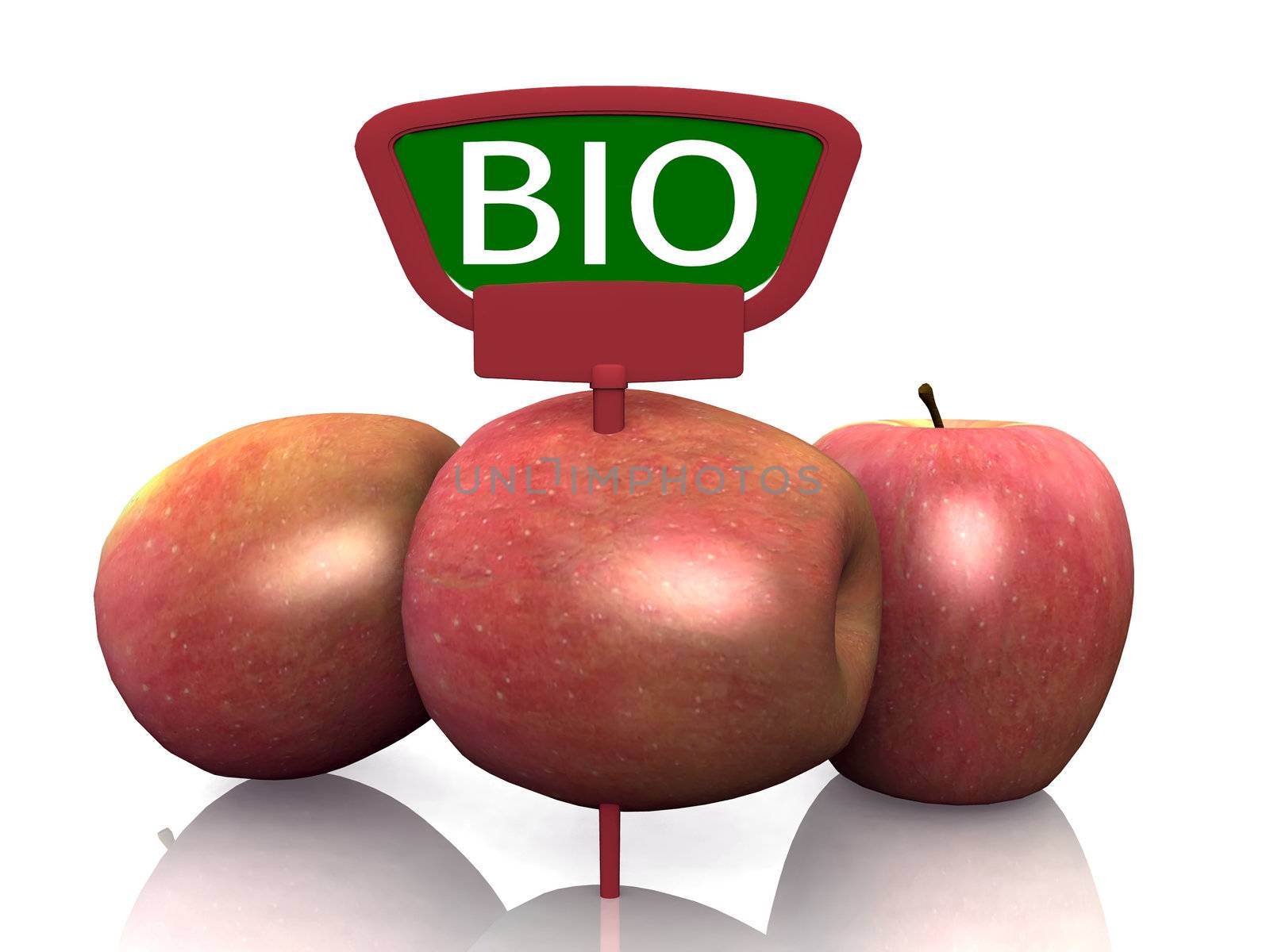 the organic apple
