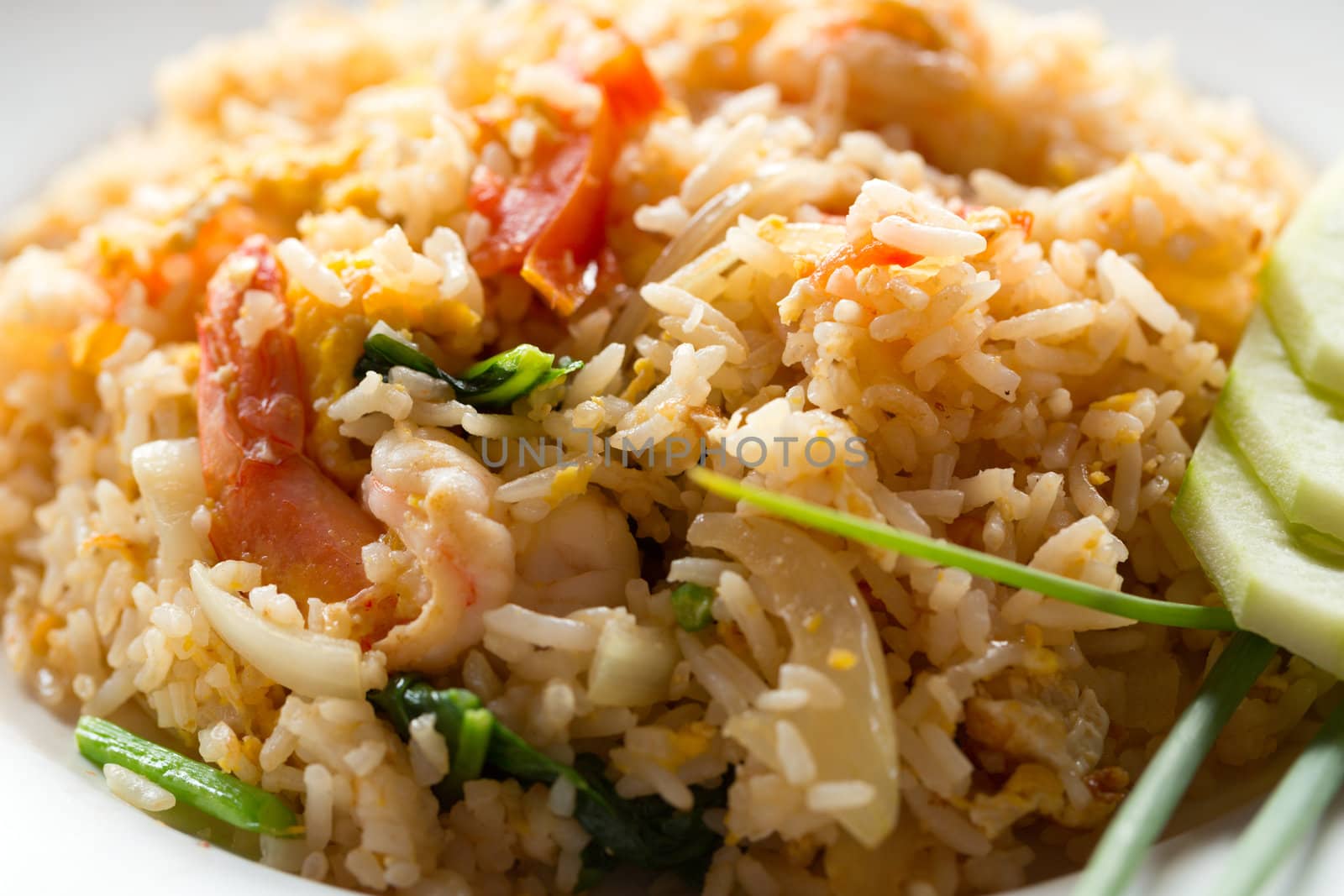 Fried rice. Part of a series of nine Asian food dishes