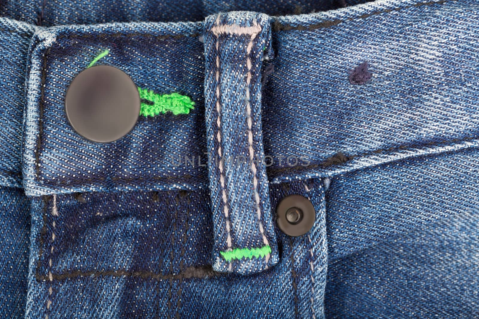 piece of men's jeans close-up