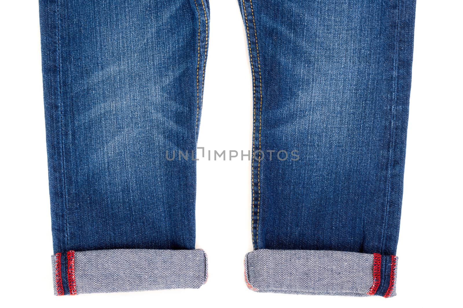 trendy jeans isolated on white
