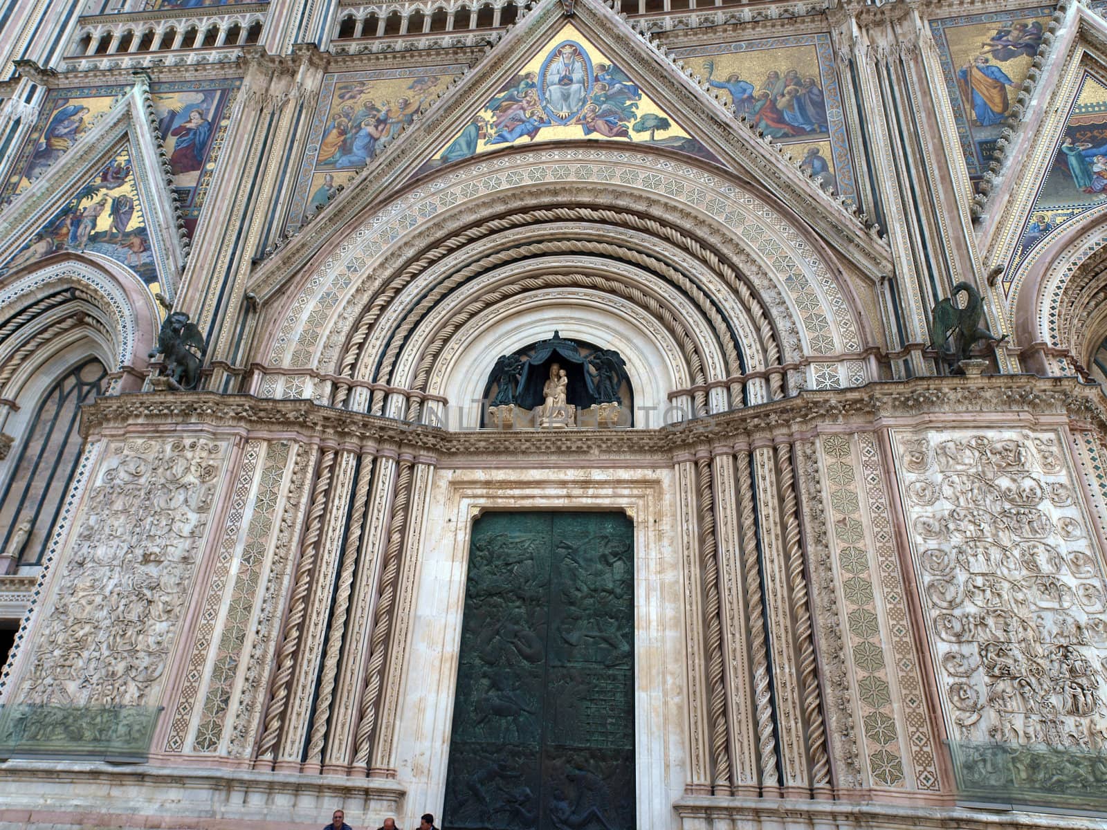 Main west portal - Orvieto Cathedral . Orvieto,Umbria, Italy 