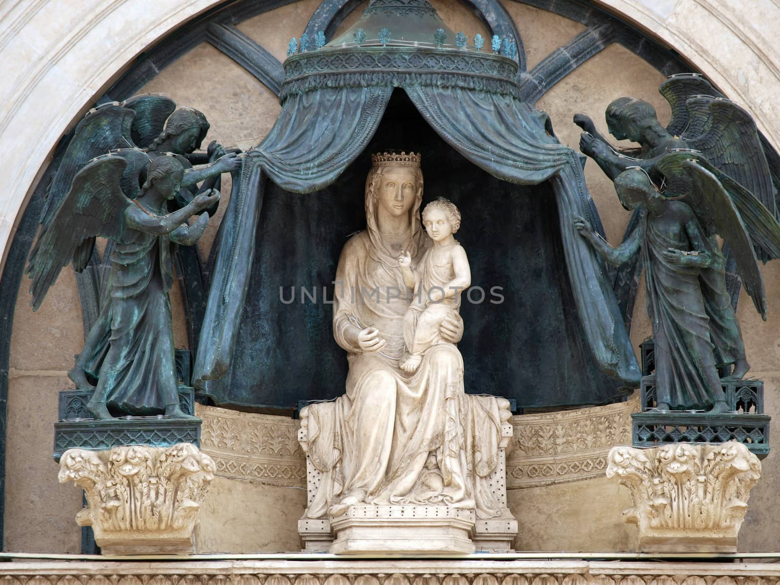Orvieto - part of the portal above the main entrance to the Duomo