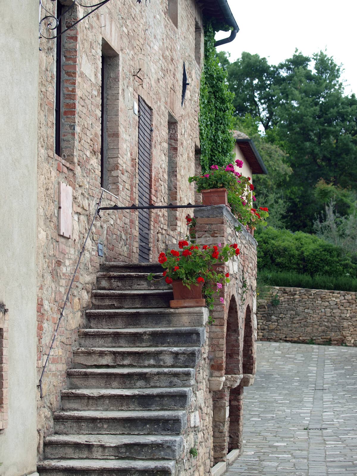 Bagno Vignoni in Tuscany.  Spa known for the Middle Ages  