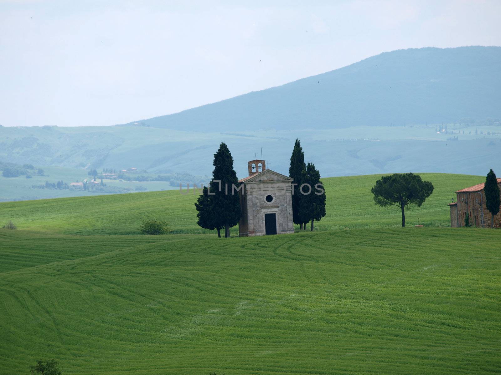 Church of Capella de Vitaleta, near Pienza, Tuscany, Italy, Europe