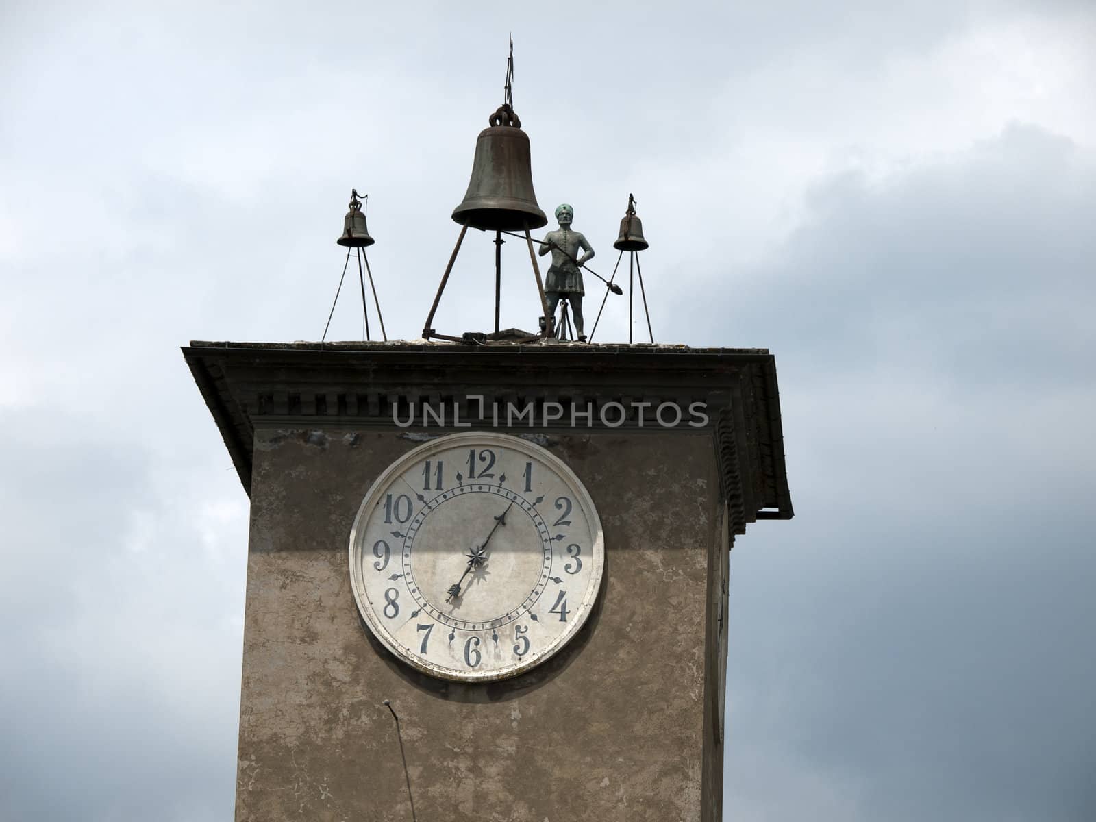 Clock tower, Piazza del Duomo. - Orvieto, Umbria , Italy