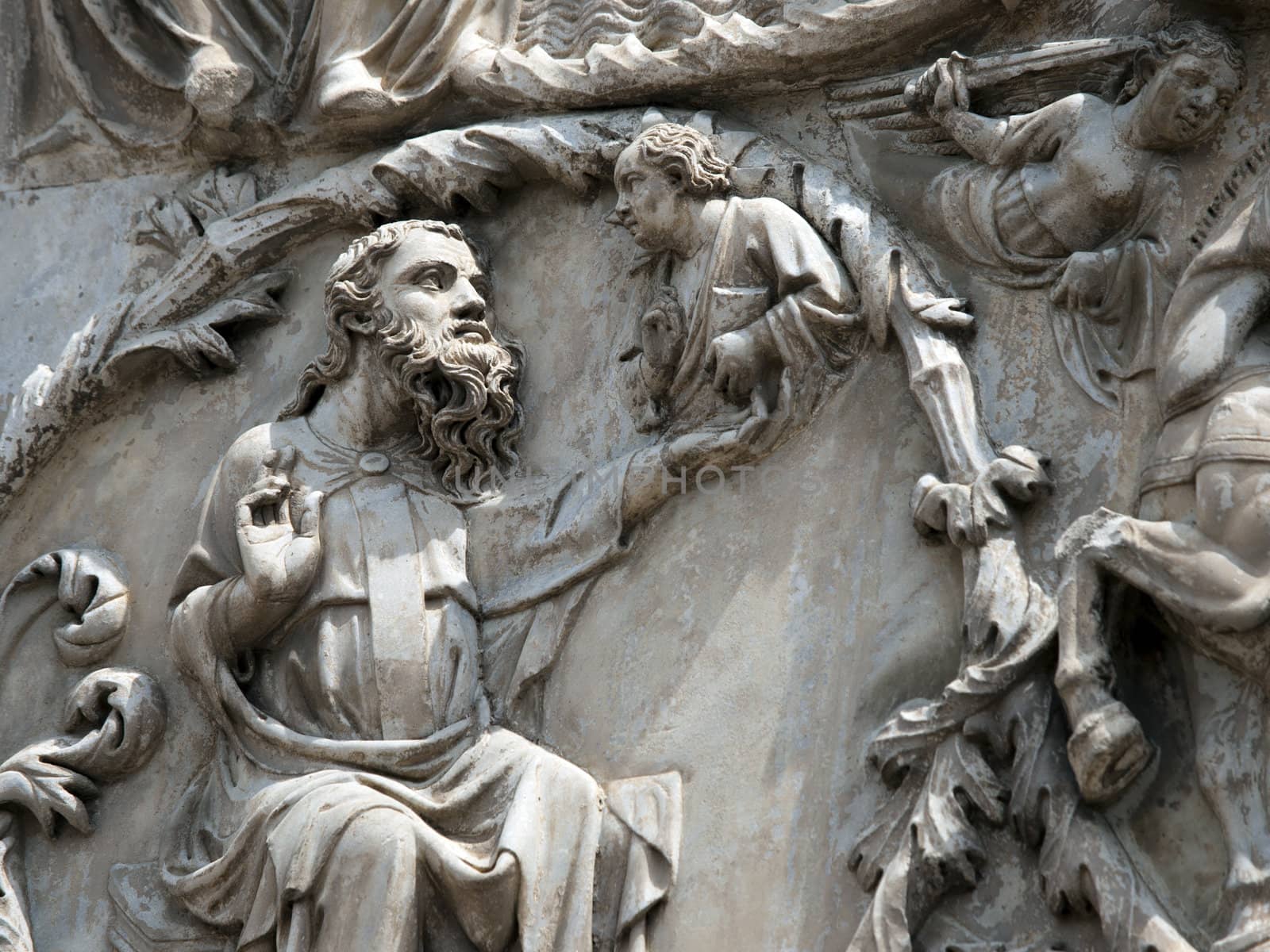 Orvieto Duomo facade. The third pillar with stories from the New Testament
.