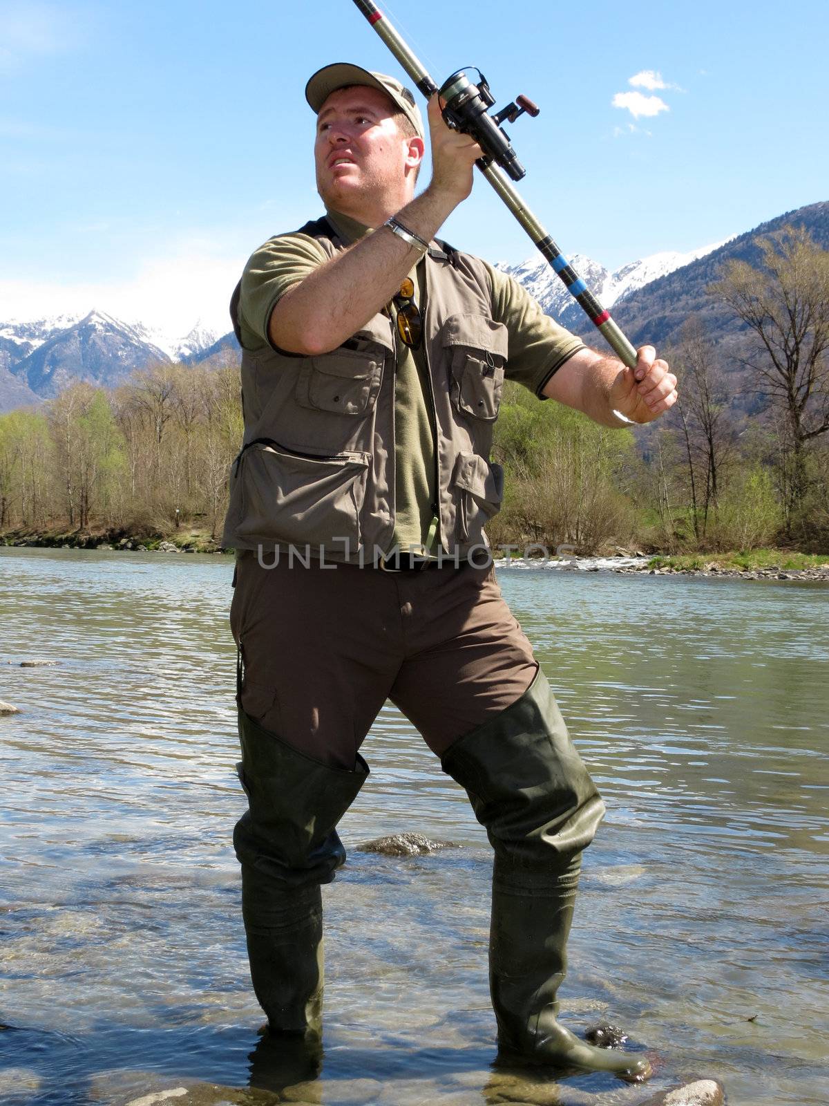 fisherman on river 