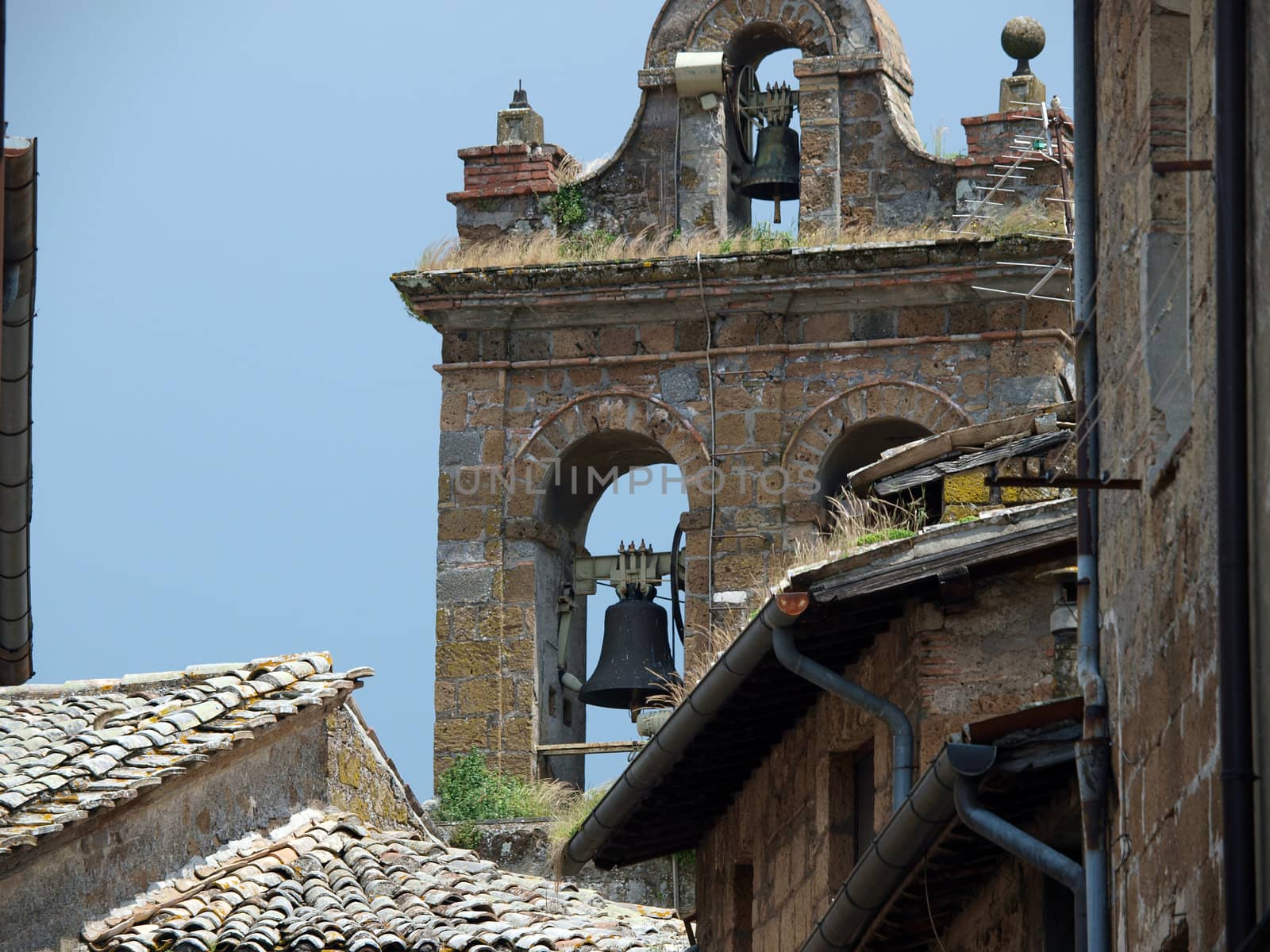 picturesque architecture of the old town of Orvieto, Umbria, Italy