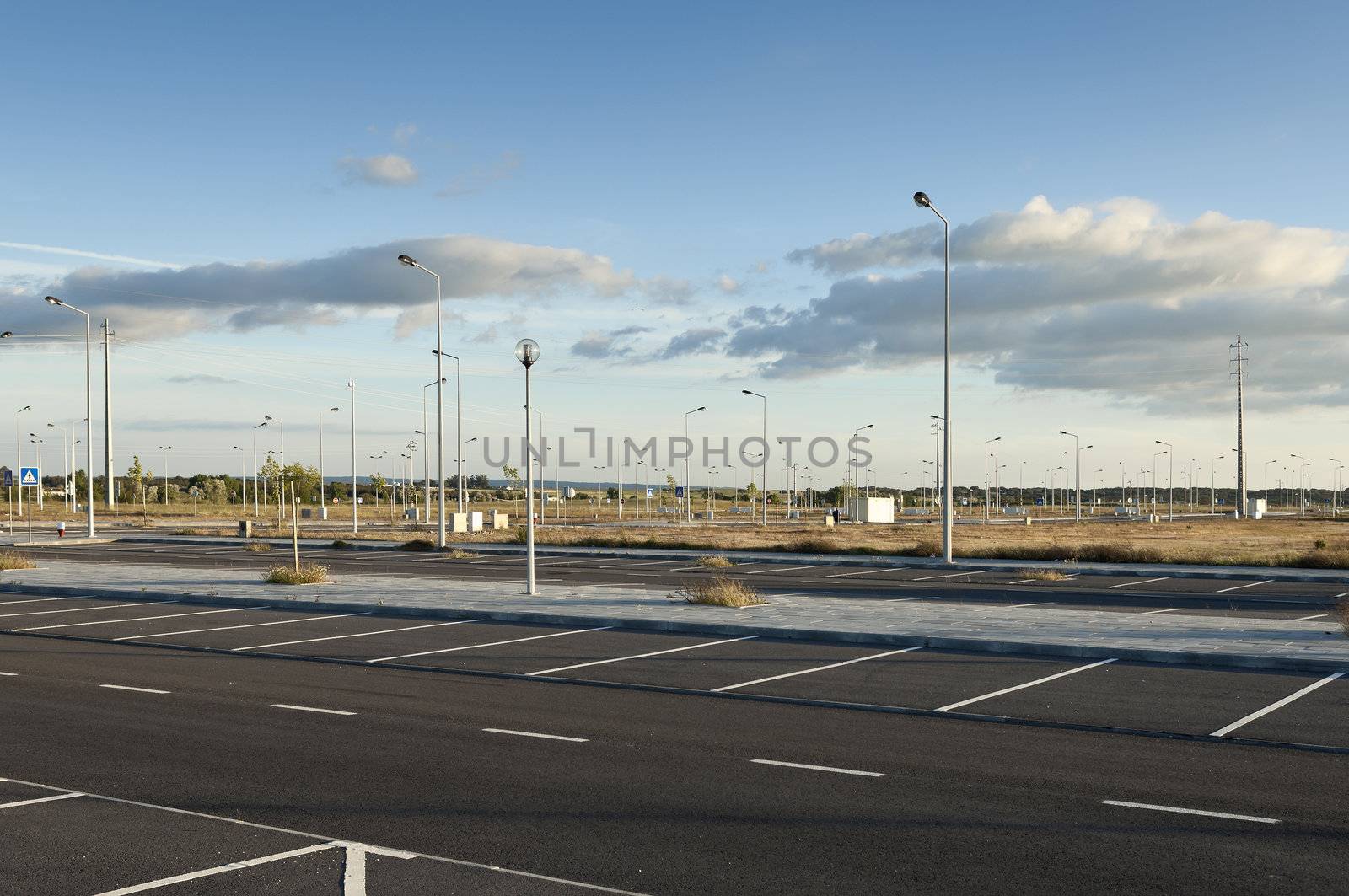 Fully infra-structured vacant lots ready for construction in the industrial park of Evora, Portugal