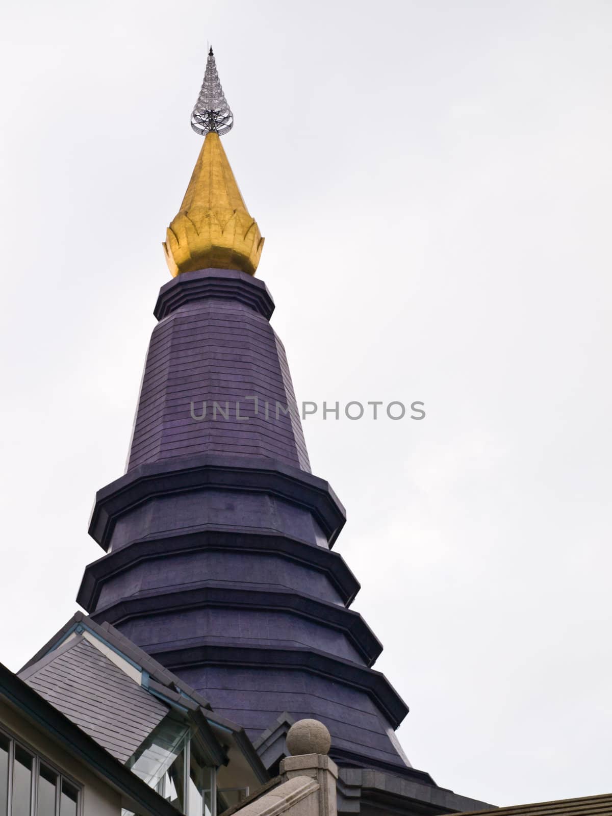 Phra Mahathat Napapolphumisiri temple on Doi Intanon mountain, C by gururugu