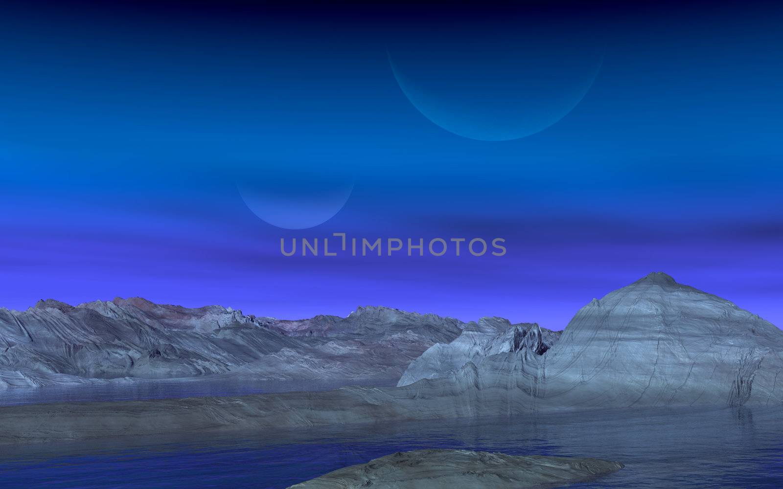 This image shows a alien landscape