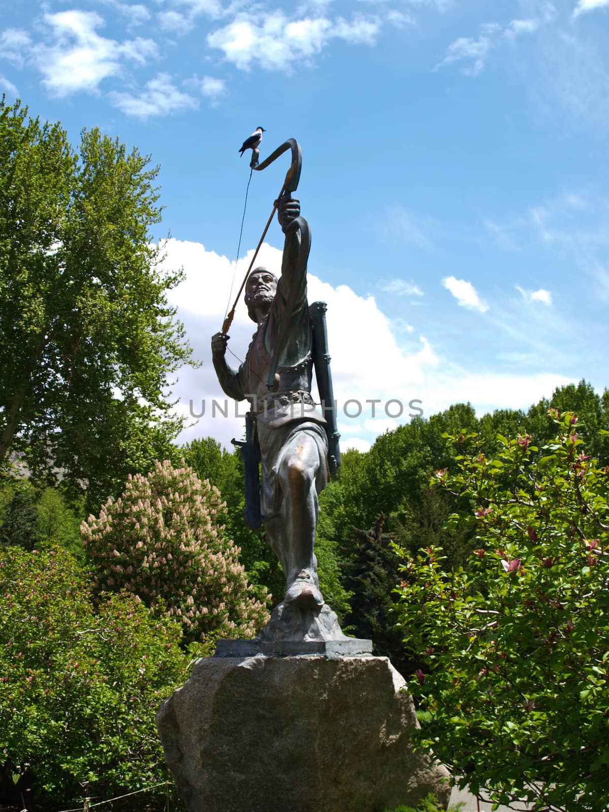 Statue of an archer in Tehran, Iran